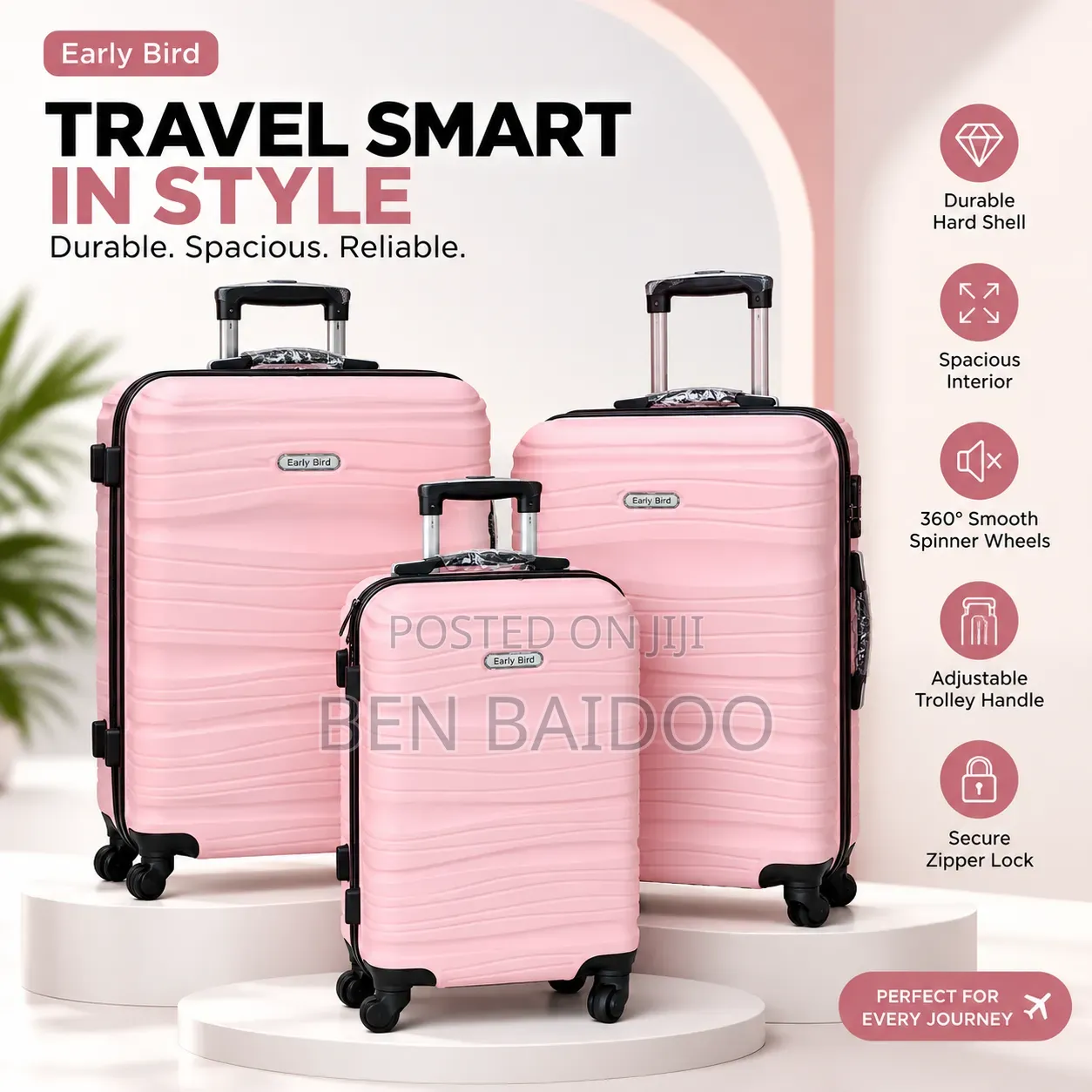 Quality Plastic Travelling Bags 3in1 (Ultimate Travel Experience (