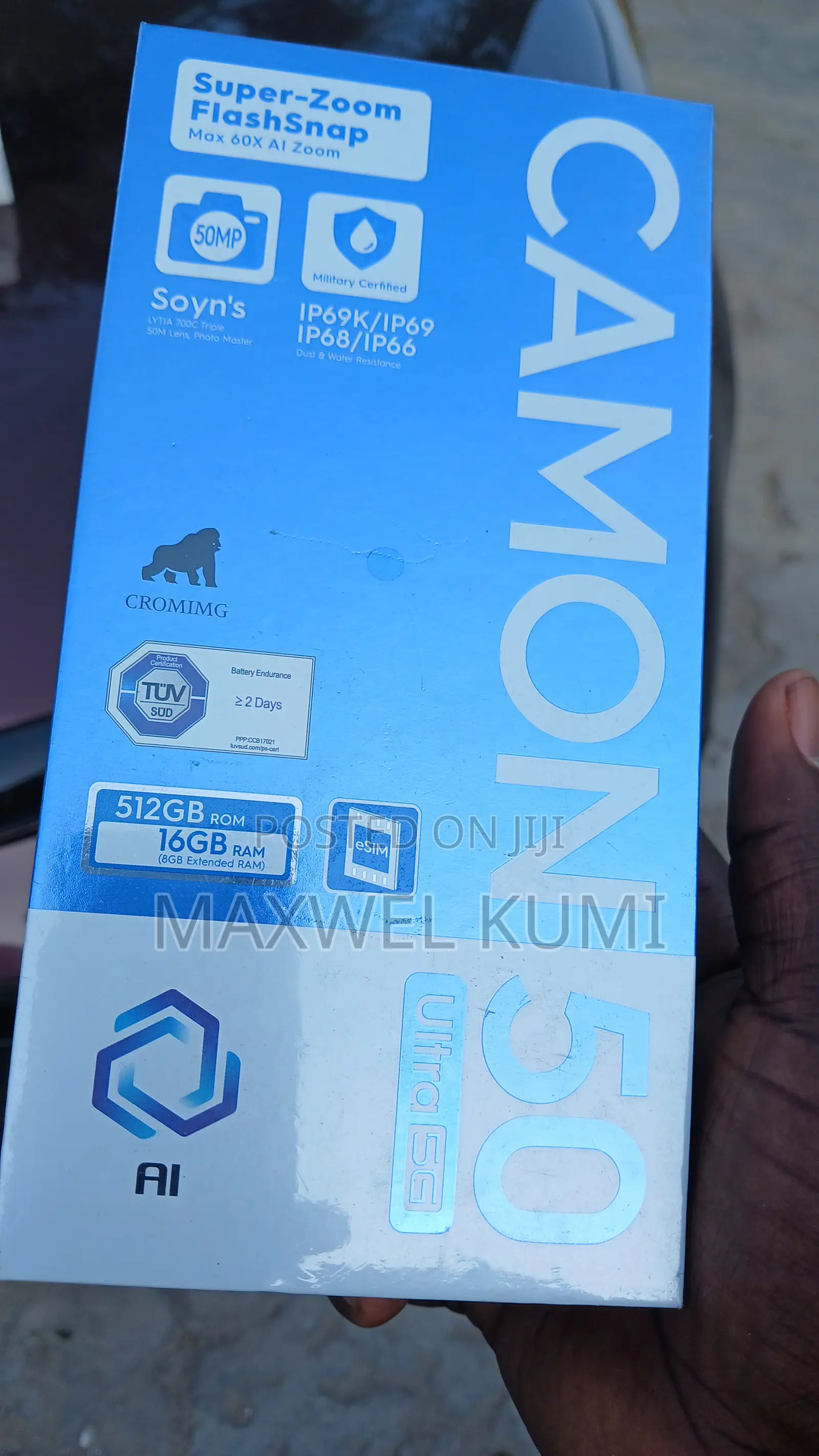 New Tecno Camon 50 Ultra 512 GB Black