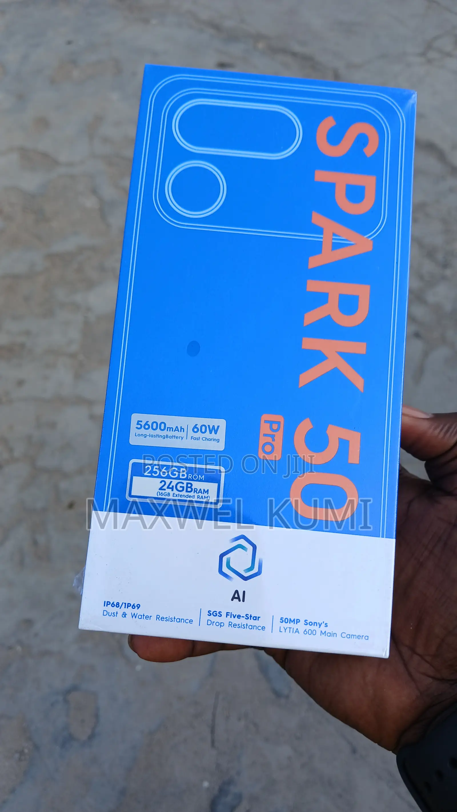 New Tecno Spark 50 Pro 256 GB Black
