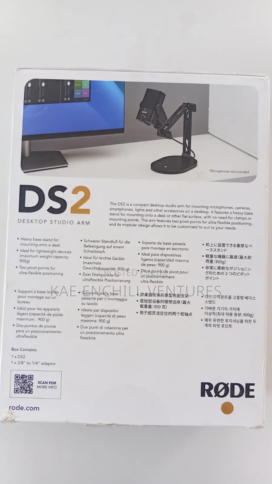 RØDE DS2 Desktop Studio Arm — Product Description