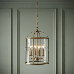 4 Brass Ceiling Lantern ,Chandelier, Ceiling Hanging Light