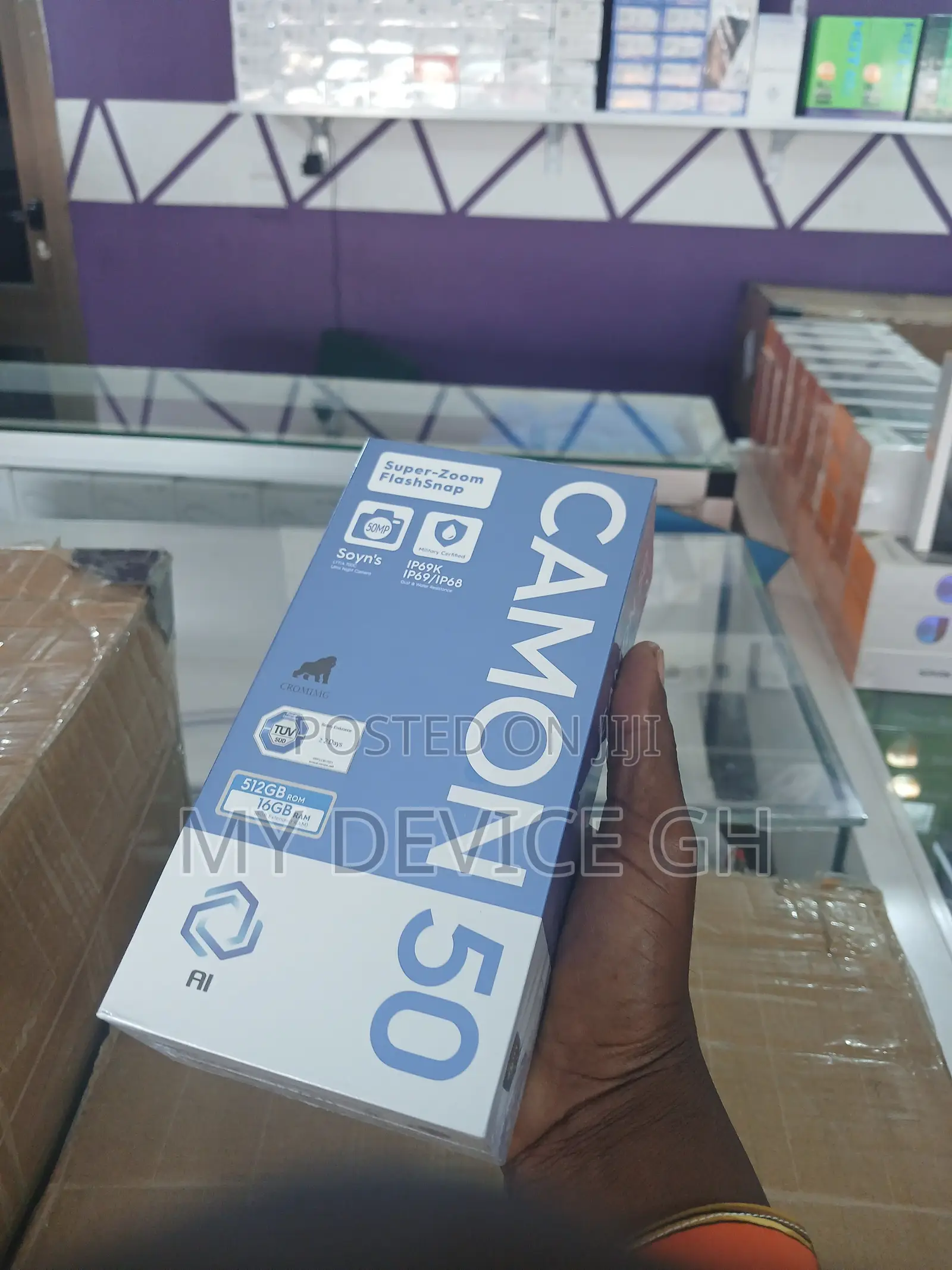 New Tecno Camon 50 256 GB Black
