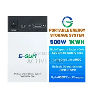 E-Sun 500W Portable Power Station 1004.8Wh – Solar Ready