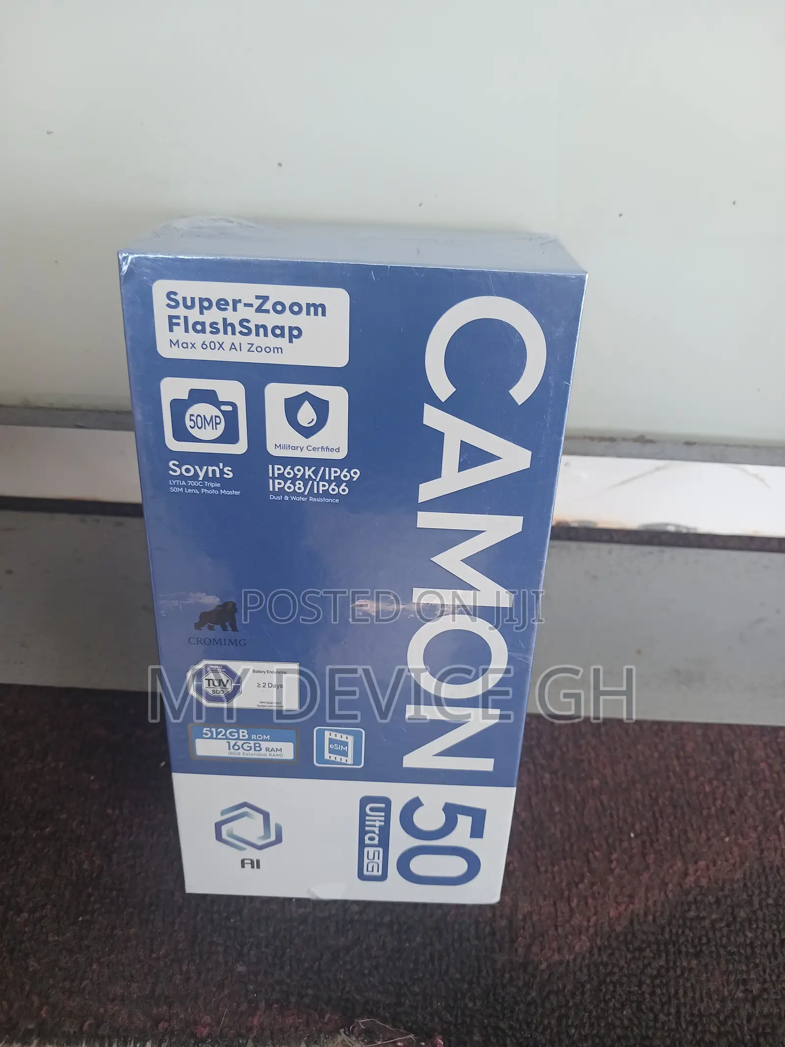 New Tecno Camon 50 Ultra 512 GB Black