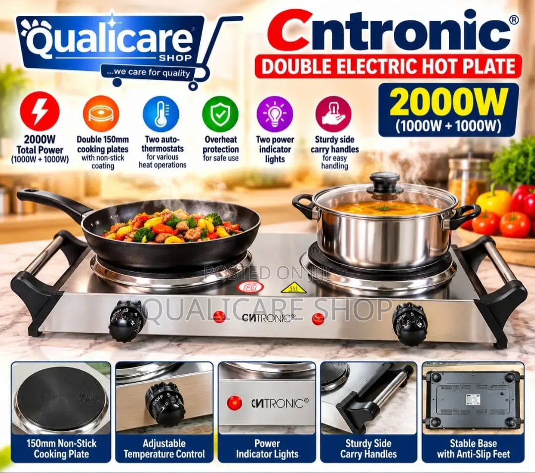 Cntronic Double Electric Hot Plate (2000W)