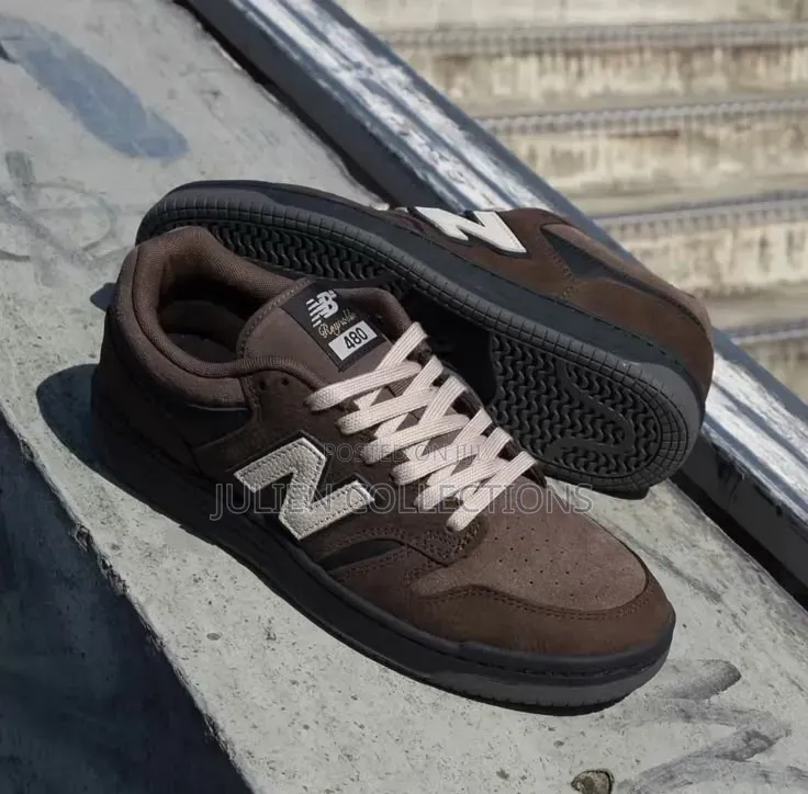 New Balance NB 480 Coffee Brown and Cream