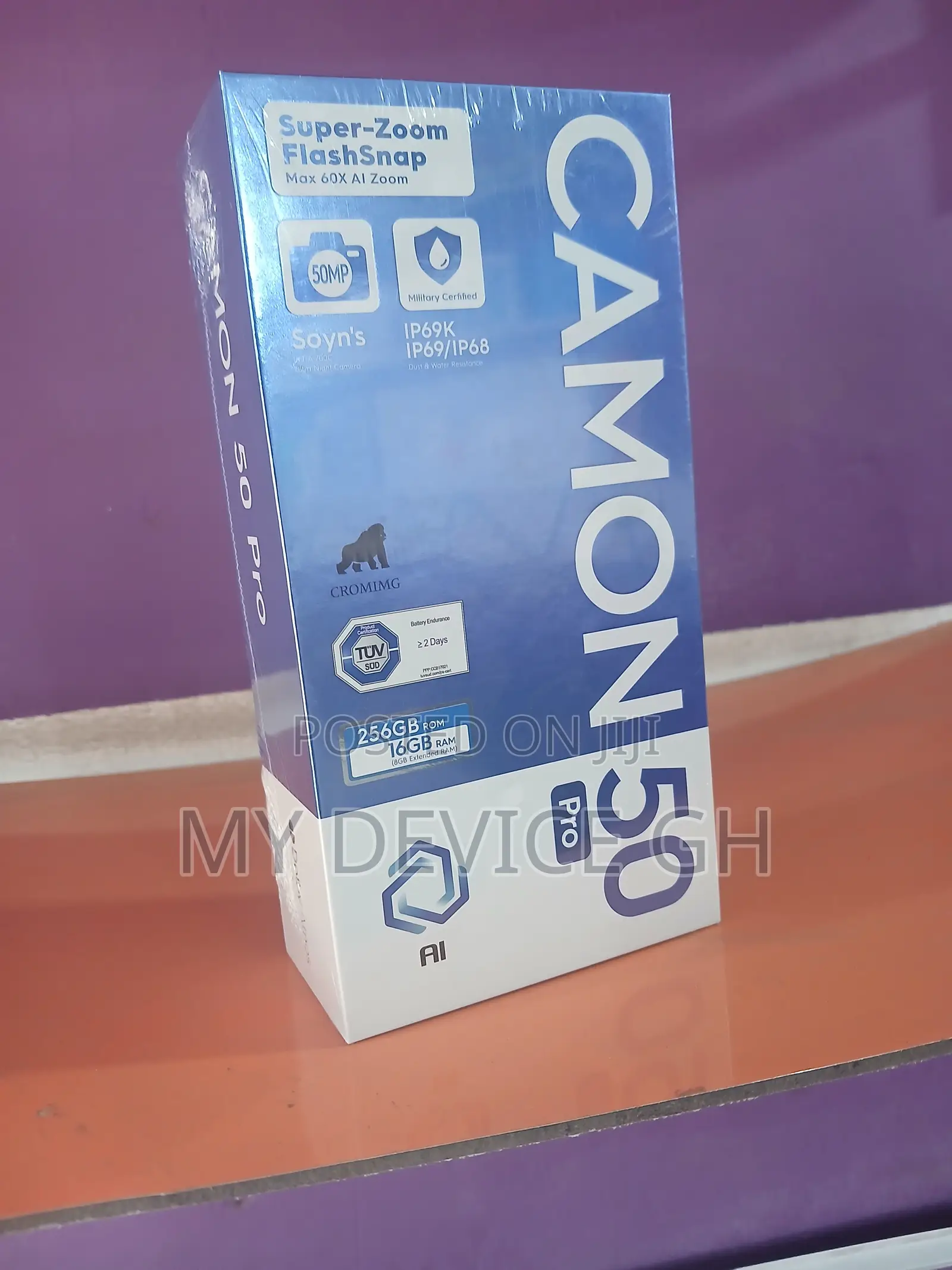 New Tecno Camon 50 Pro 256 GB Black