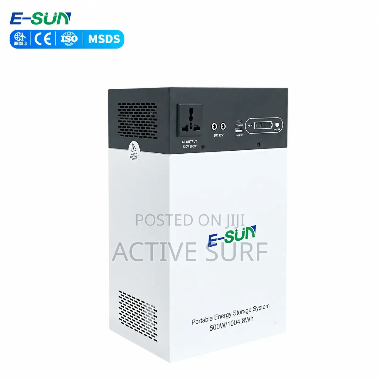 E-Sun 500W Portable Power Station 1004.8Wh – Solar Ready
