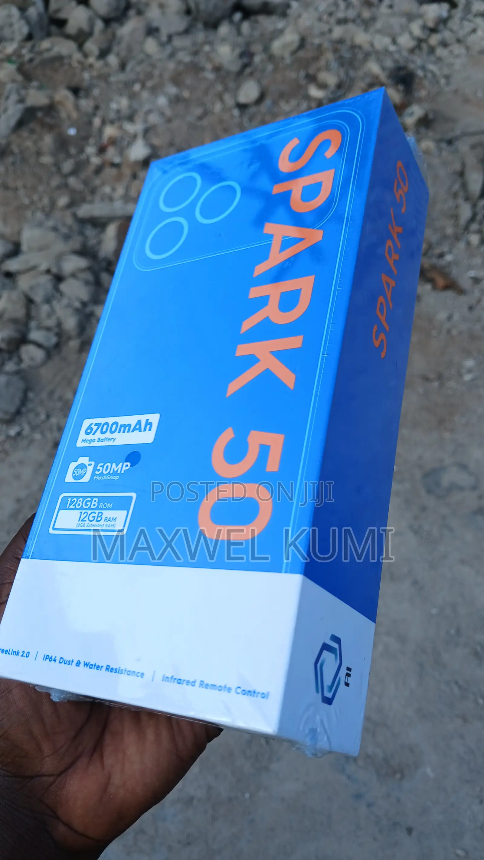 New Tecno Spark 50 128 GB Black