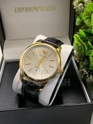 Emporio Armani Analogue Leather Watch for Men – A Classic Gift for Him
