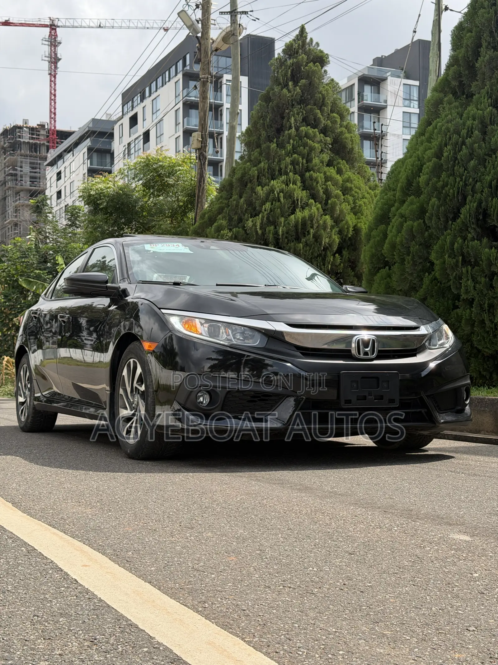 Honda Civic EX Sedan 2018 Black