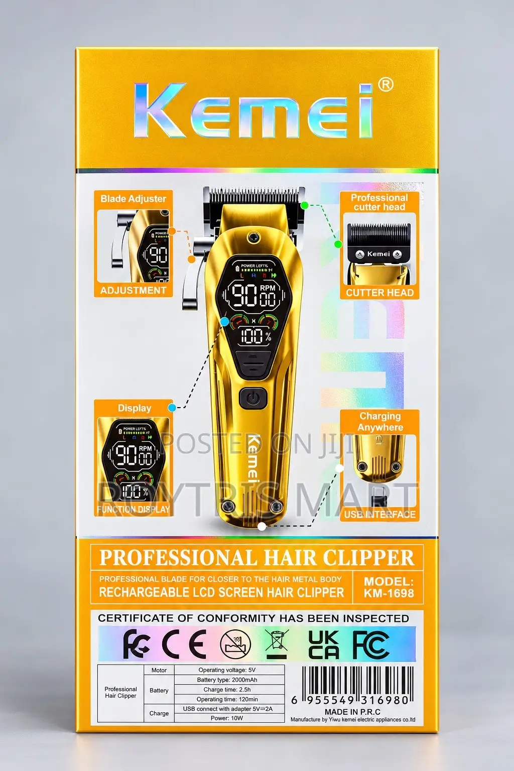 Kemei KM-1698 Professional Hair Clipper