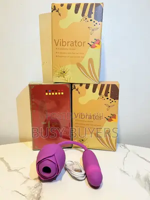 Rose Shaped Sucking Thrusting Vibrating Clitoris Stimulator