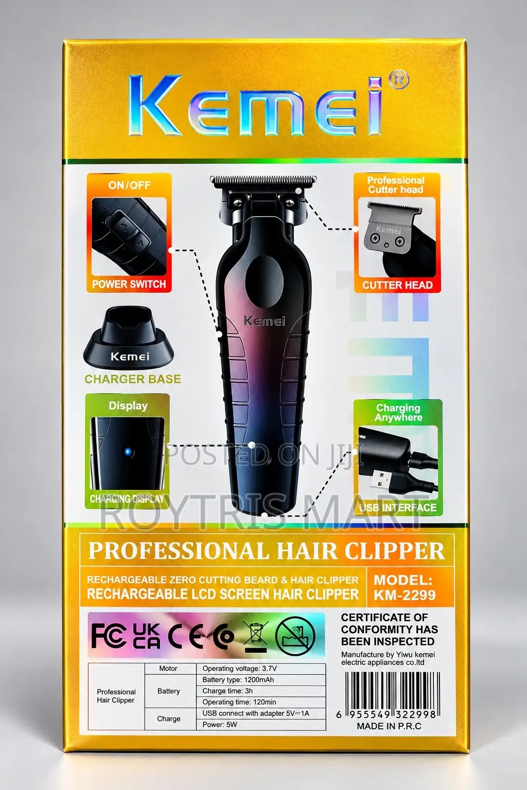 Kemei KM-2299 Professional Hair Clipper