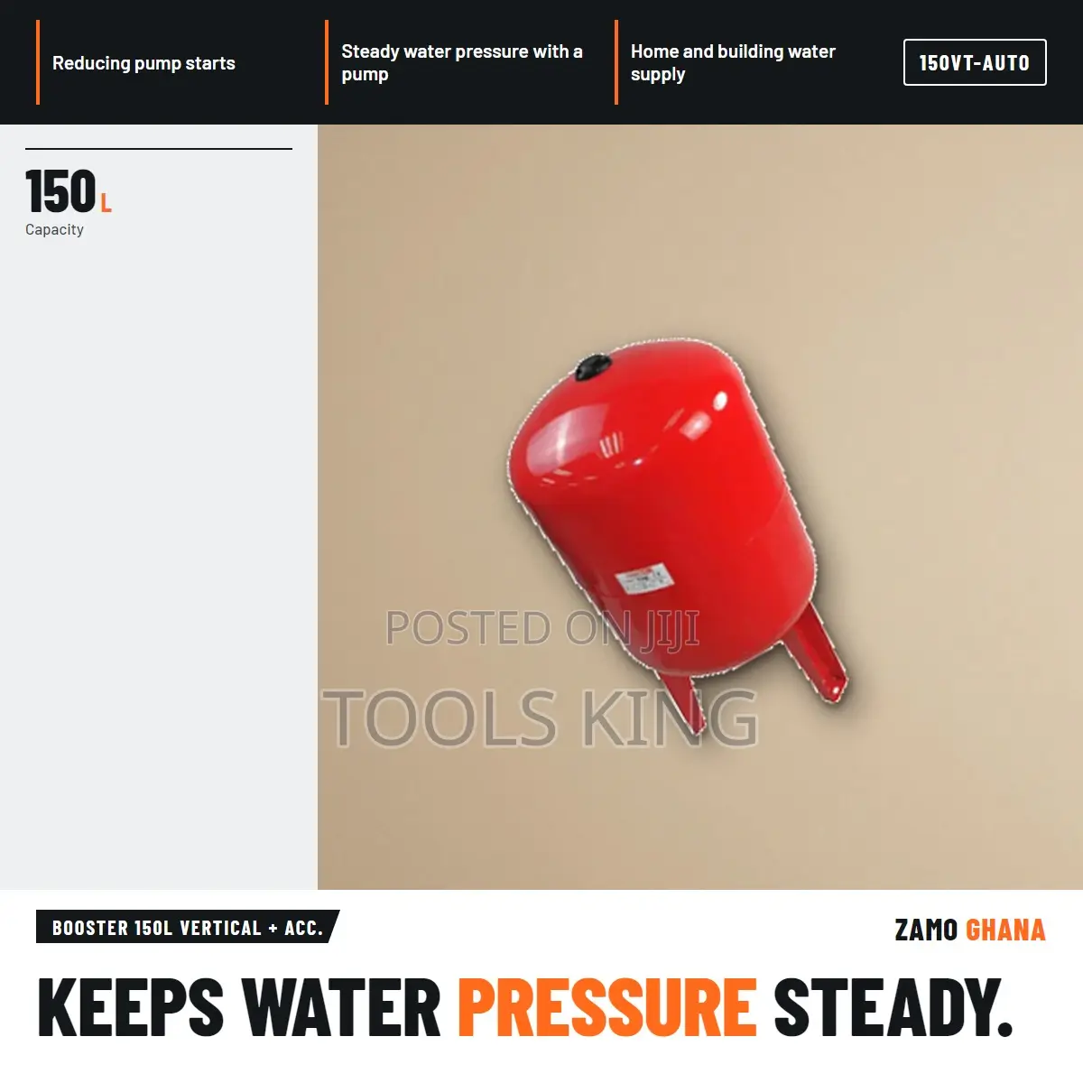 Booster 150L Vertical + Acc. - 150vt-Auto