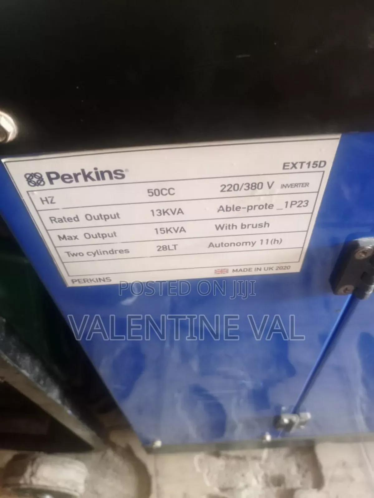 Perkins Diesel Generator 8 KVA Made in UK