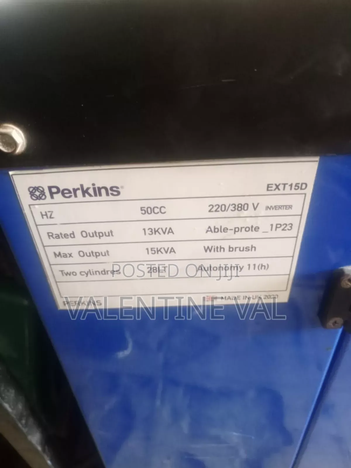 Perkins Diesel Generator 8 KVA Made in UK