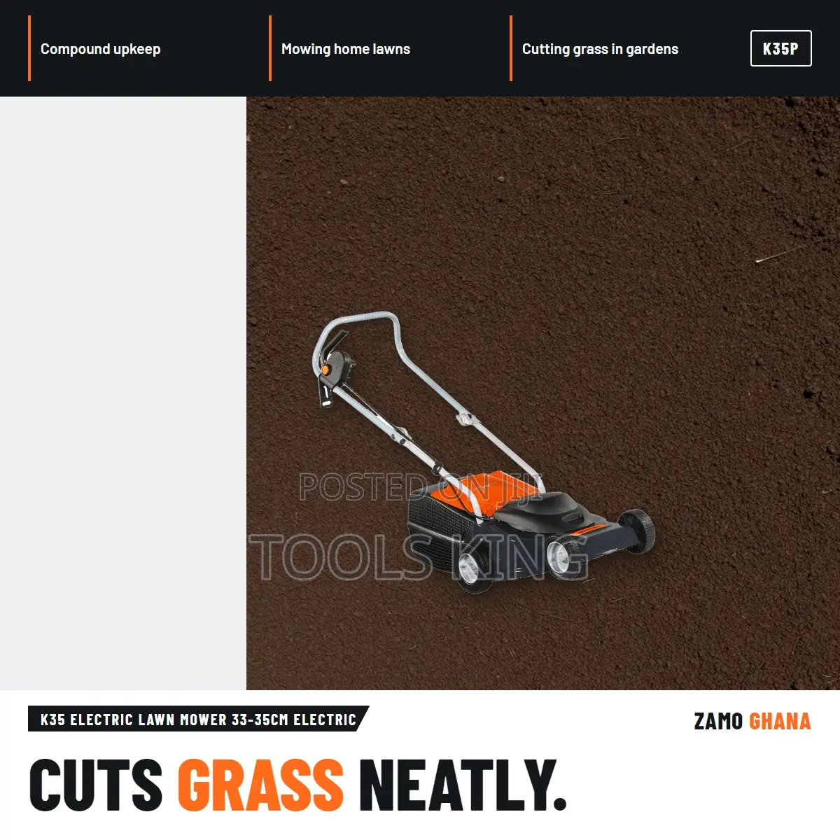 K35 Electric Lawn Mower 33-35Cm Electric - K35P