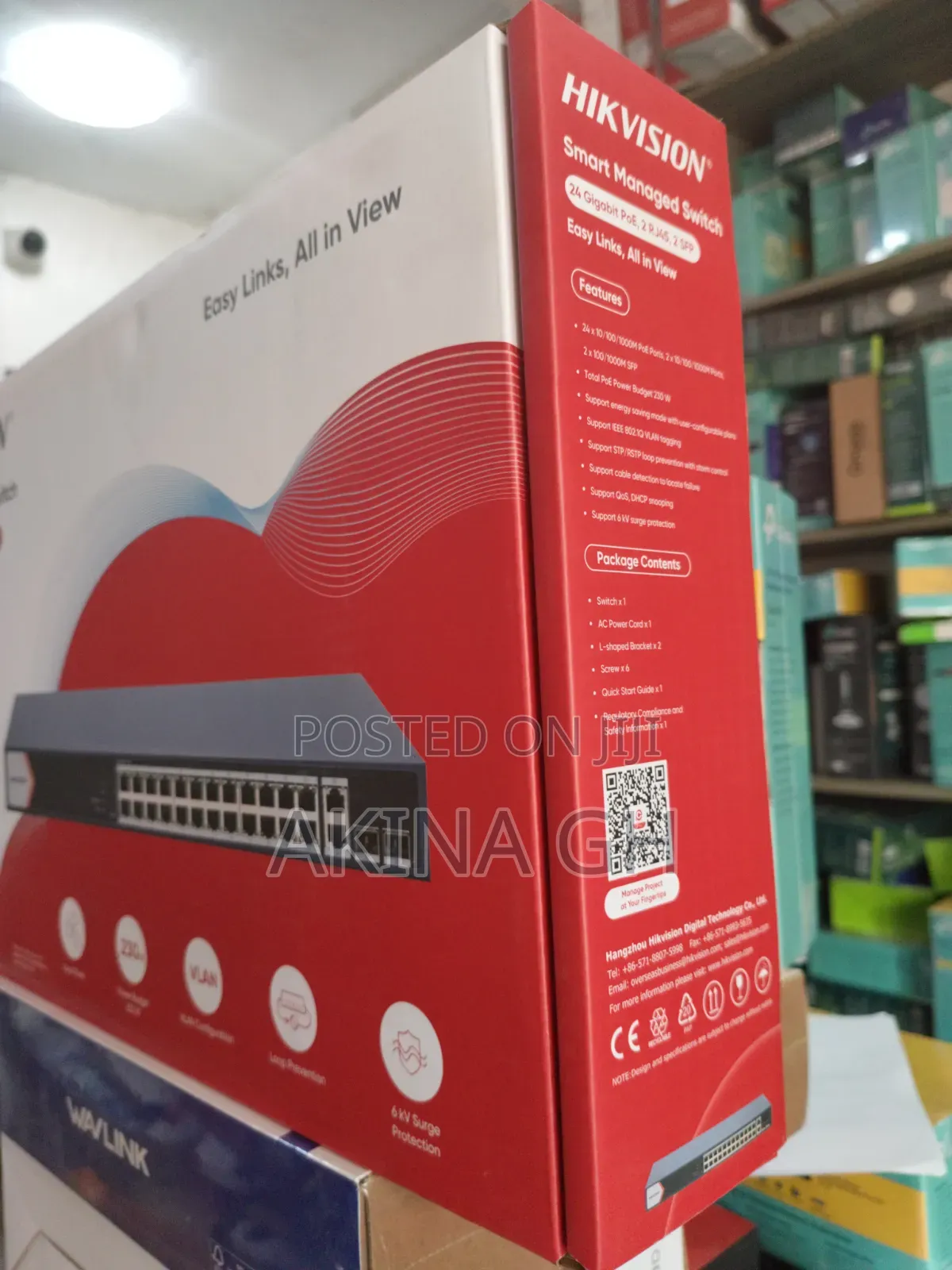 Hikvision 24 Port Gigabit Poe Smart Managed Switch/Ds-3e1528p-Ei/M