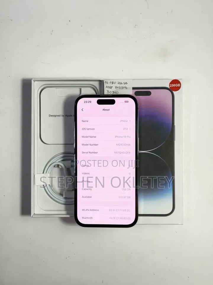 New Apple iPhone 14 Pro Max 256 GB Purple