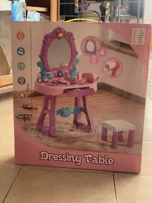 Kids Dressing Table Set With Mirror, Light & Music - Brand New
