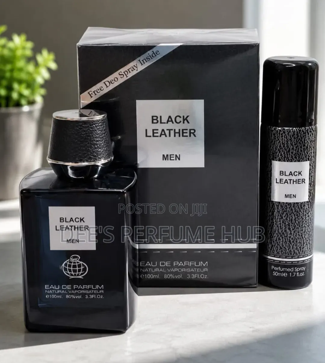 Original Black Leather by Fragrance World – 100ml Eau De Parfum