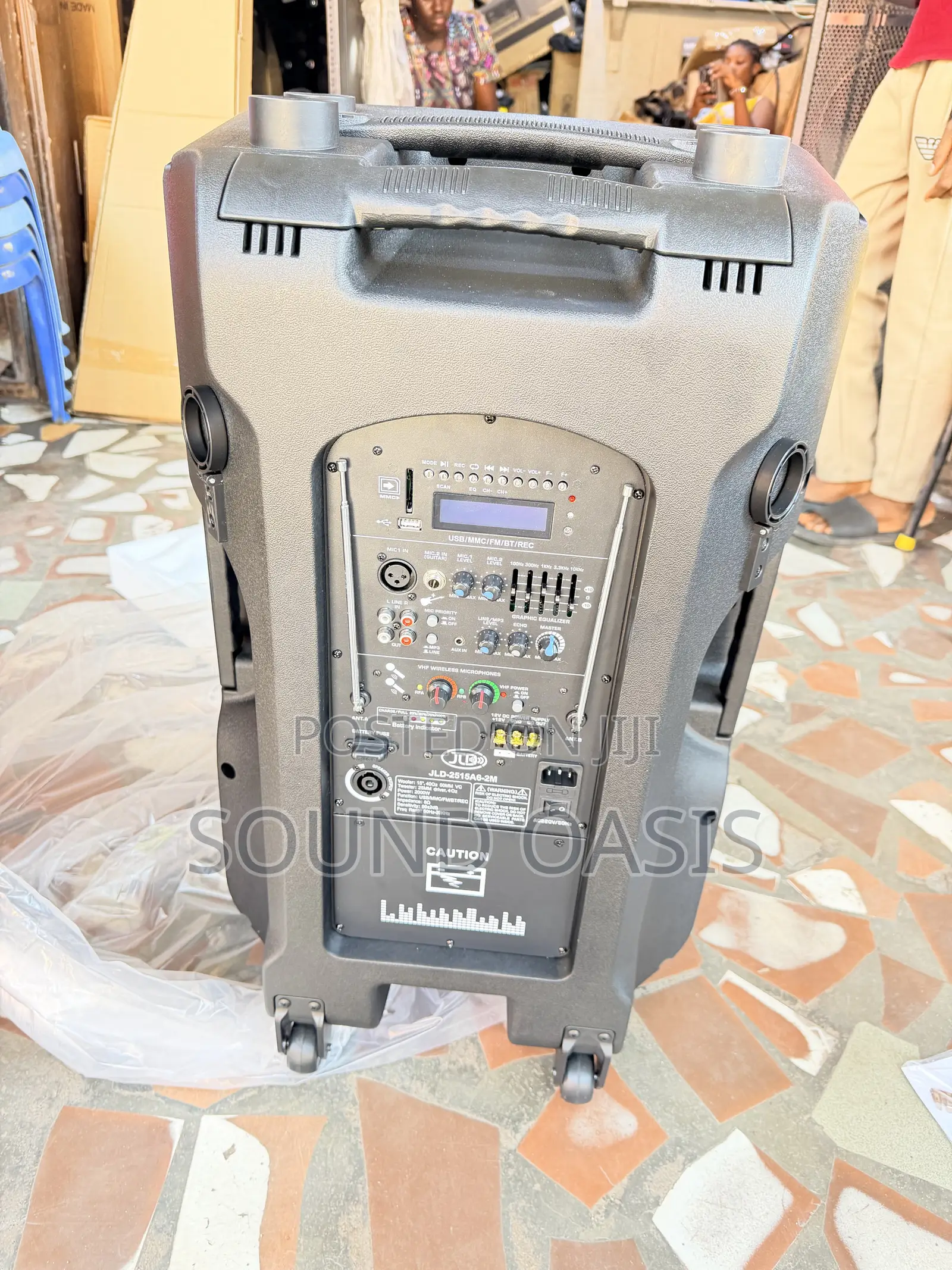 JLD 15" Professional Amplified Bluetooth PA Speaker(RECHARGEABLE)