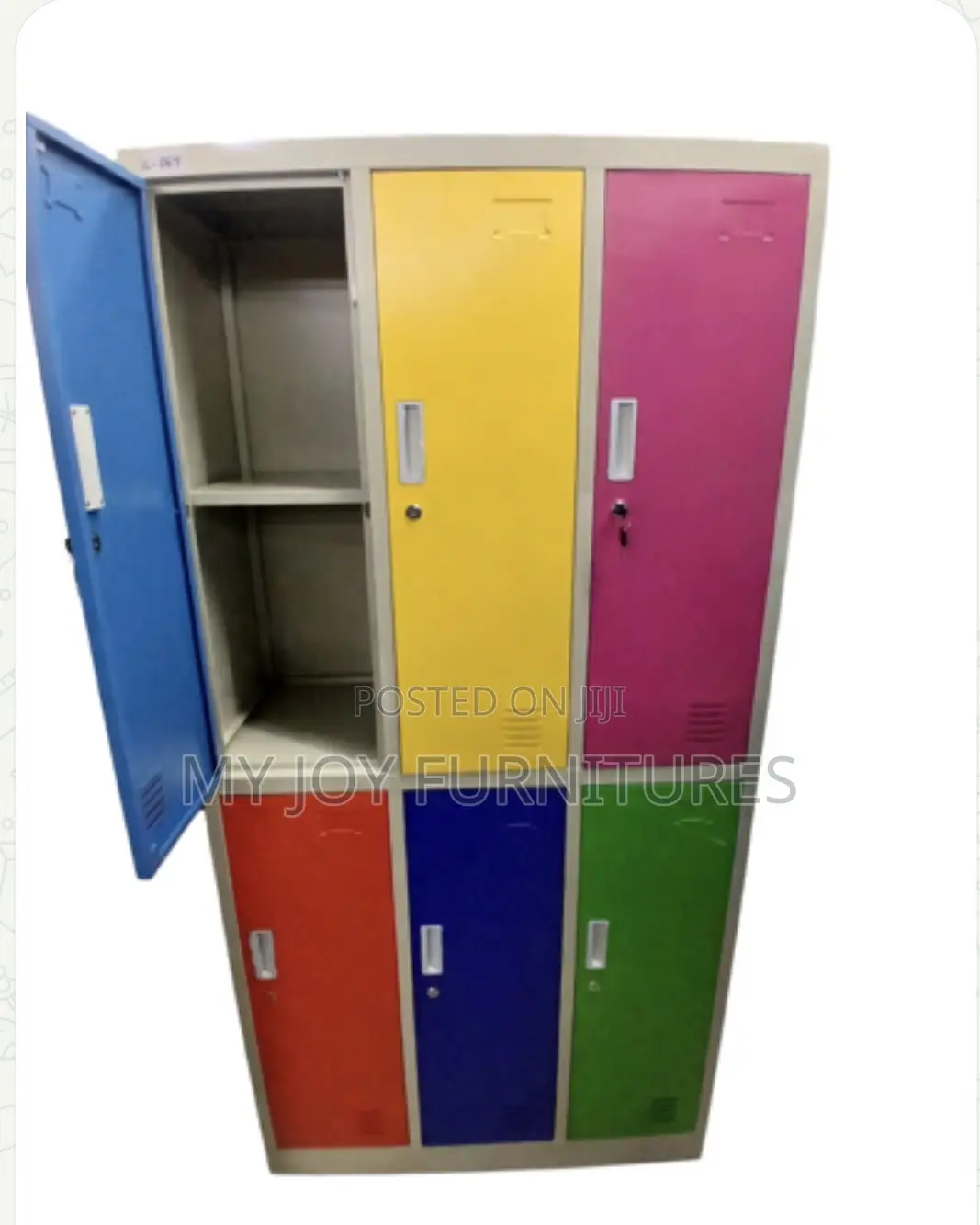 6 Door Colourful Metal Lockers