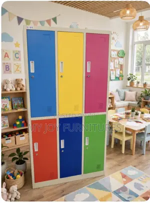 6 Door Colourful Metal Lockers