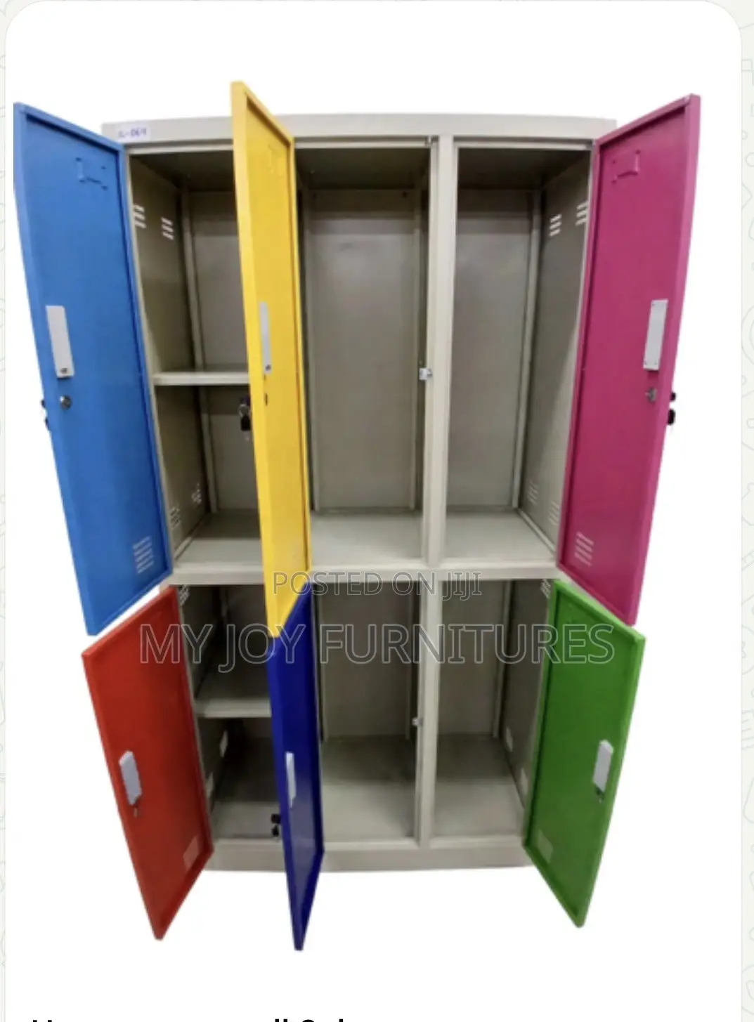 6 Door Colourful Metal Lockers