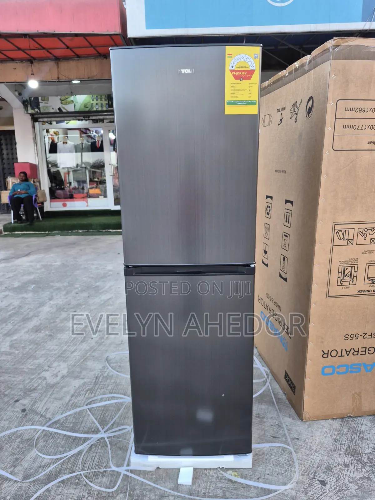 Down Freezer of TCL 246L Double Door Fridge Going for Cool Price