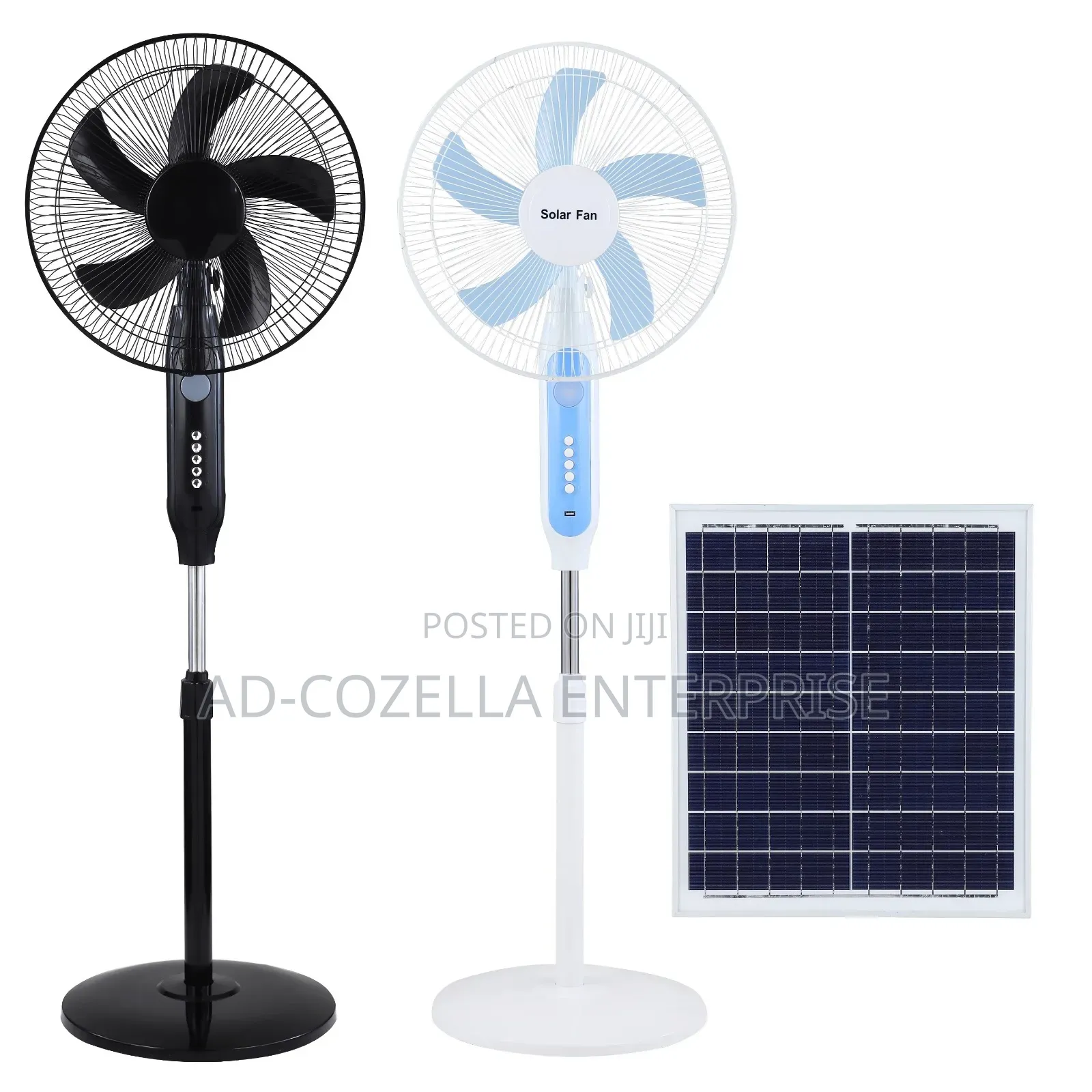 Solar and Rechargeable Fan