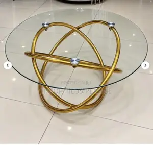 Ring Base Glass Center Table
