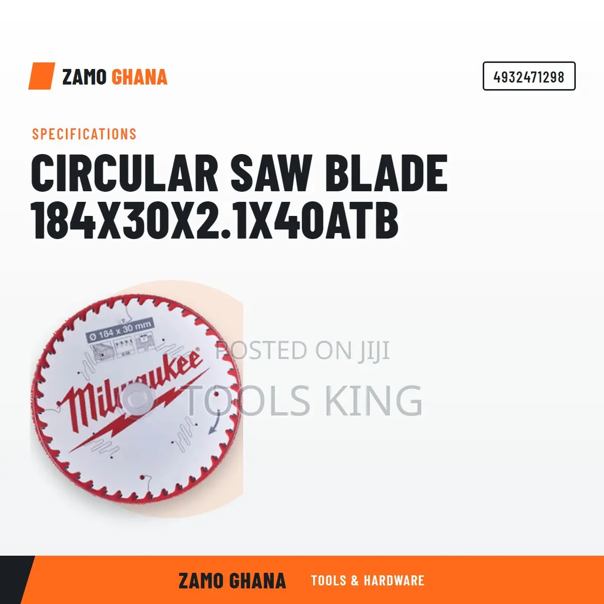 Circular Saw Blade 184X30X2.1X40Atb - 