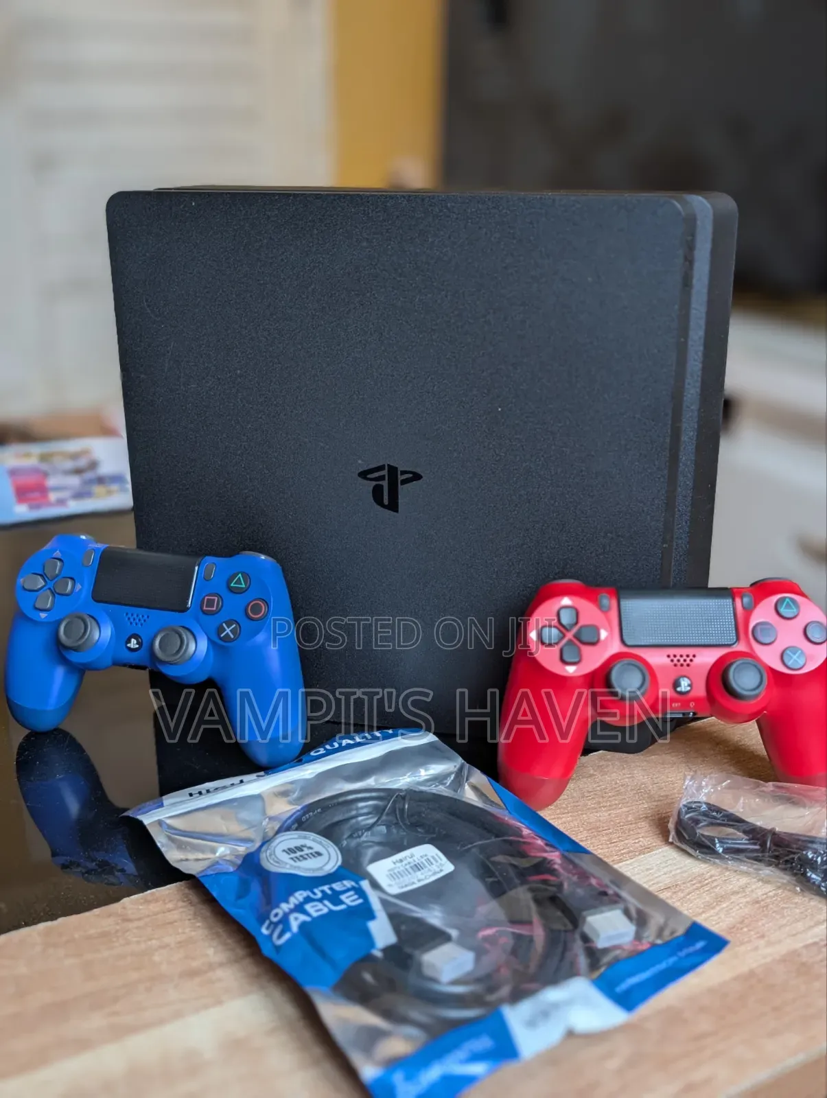 PS4 Slim 1TB With 14 Games Holland Console 2 Controllers