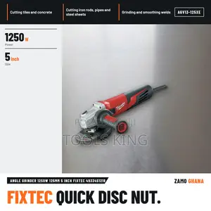 Angle Grinder 1250W 125Mm 5 Inch Fixtec - AGV13-125XE