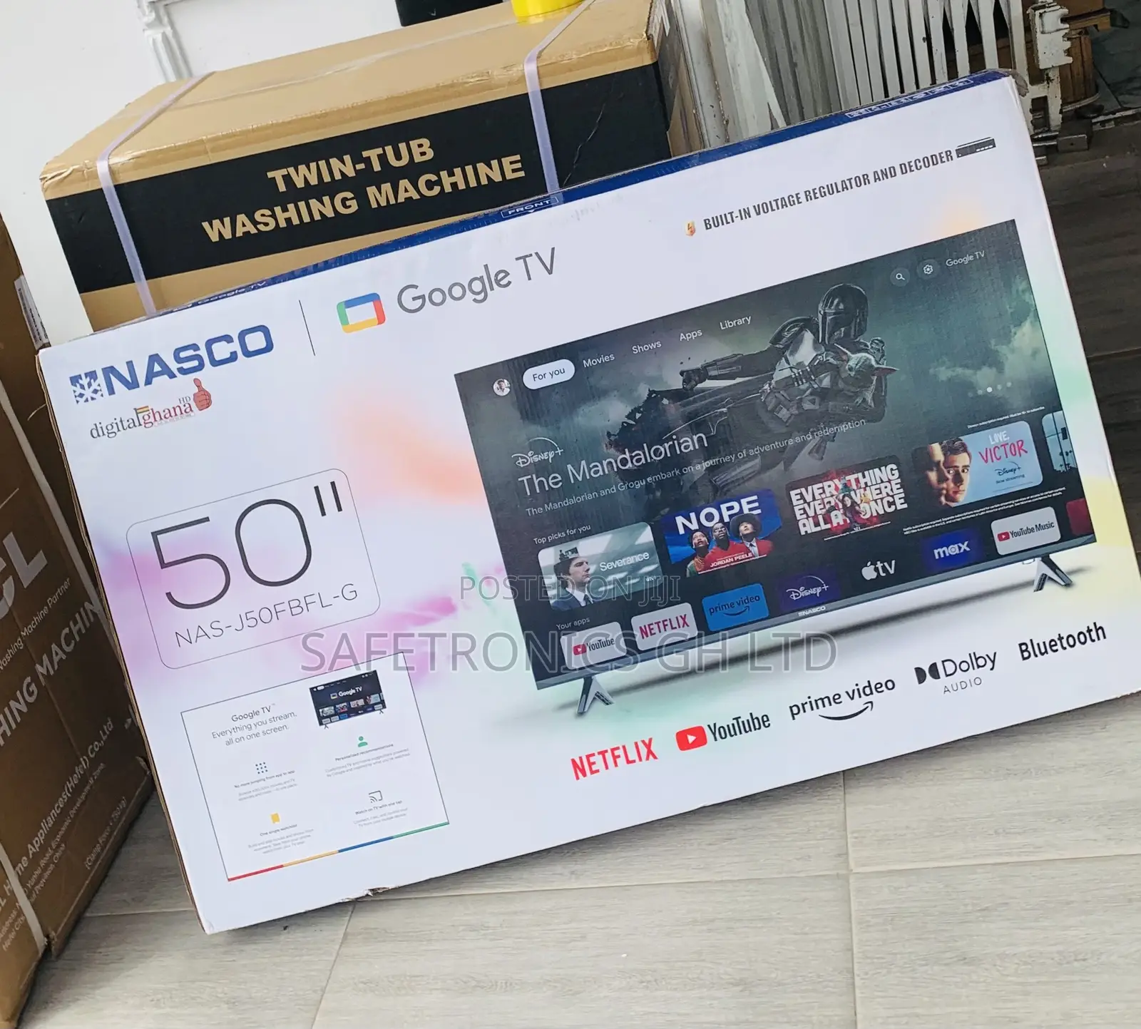 New Smart Crystal 50 Inch Smart Nasco Led UHD TV