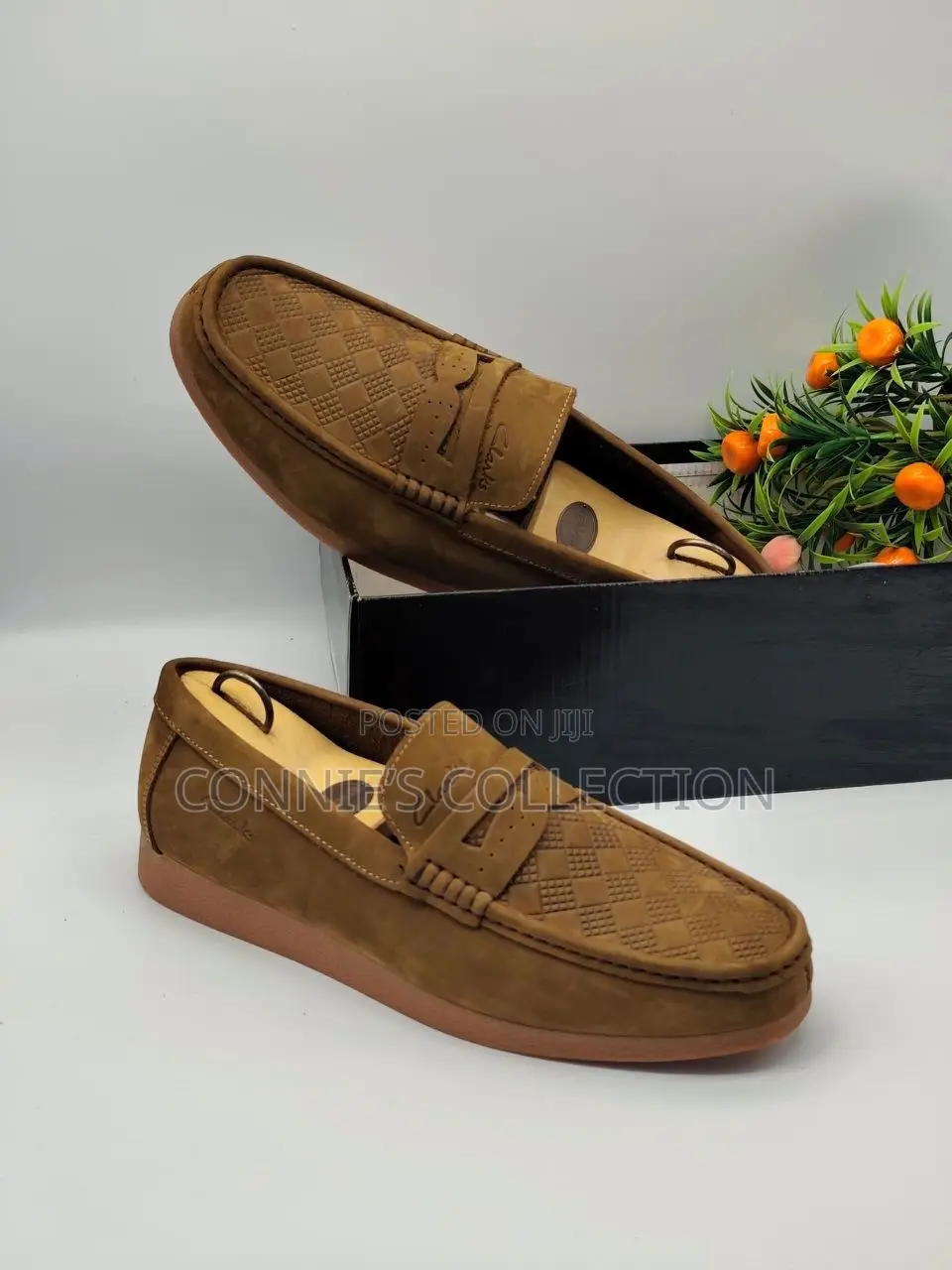 Clarks-Branded Penny Loafers