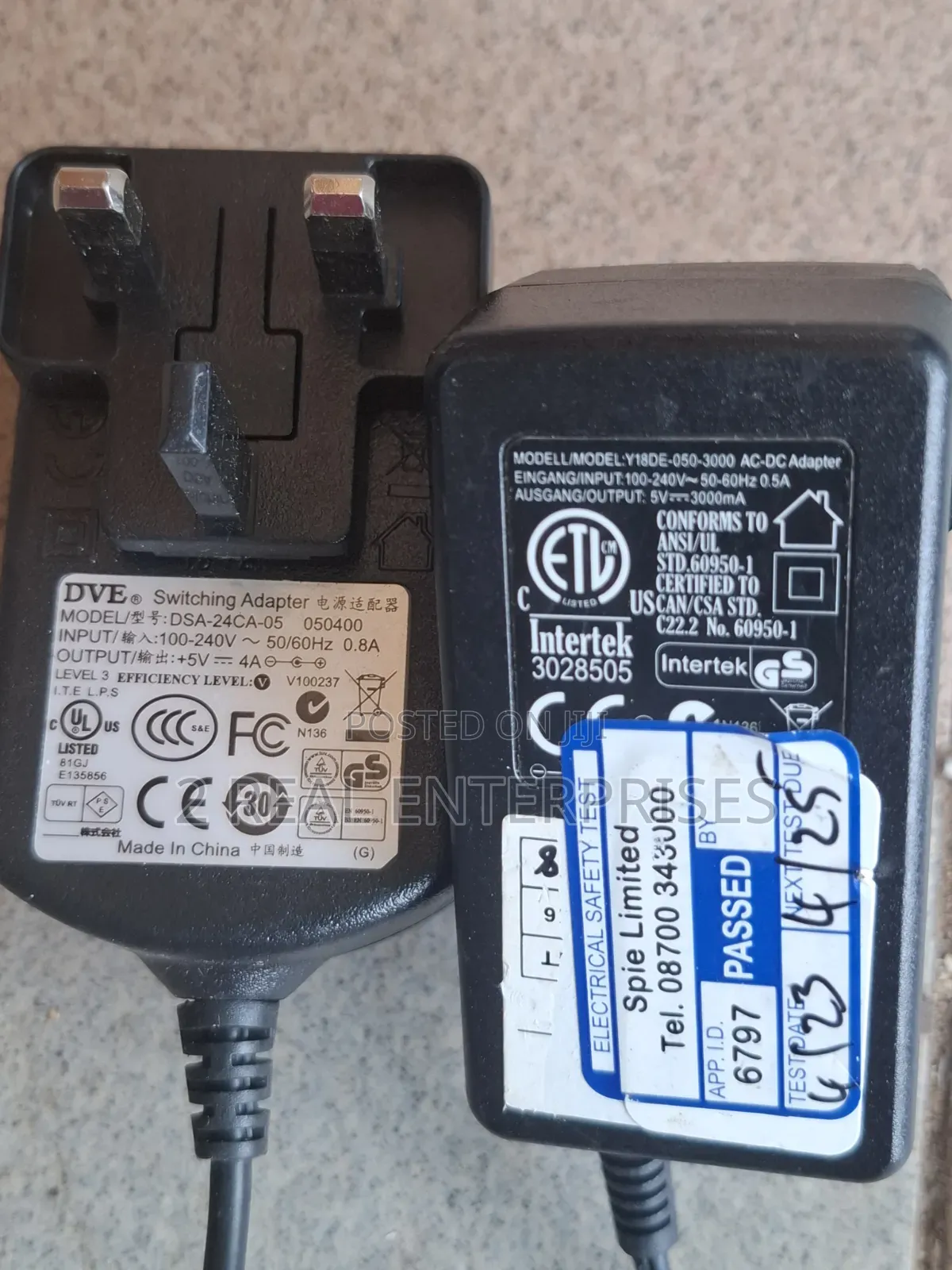 5V 3/4a AC Power Adapter Charger Unit (Model DSA-24CA-05
