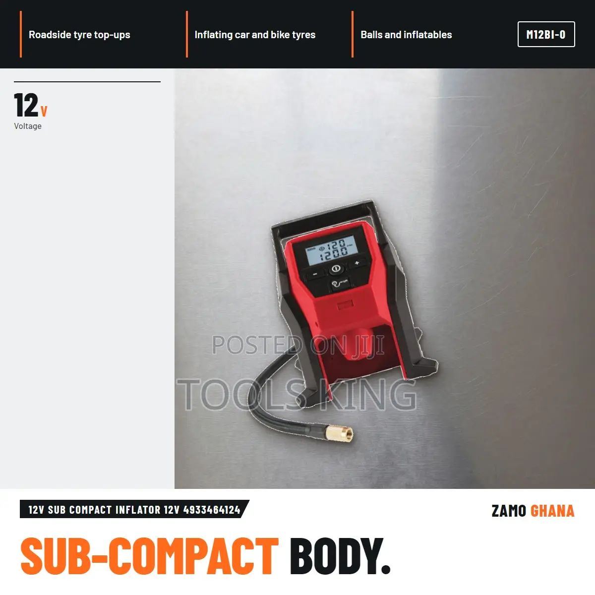 12V Sub Compact Inflator 12V - M12bi-0