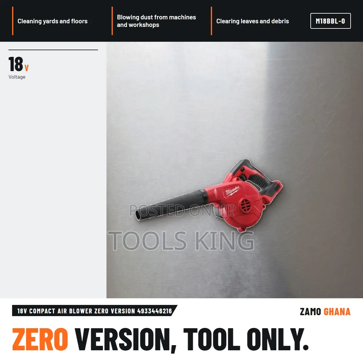 18V Compact Air Blower Zero Version - M18bbl-0