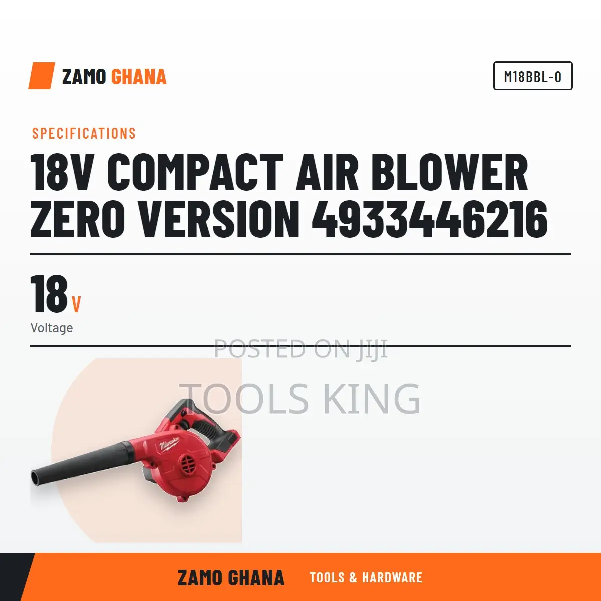 18V Compact Air Blower Zero Version - M18bbl-0