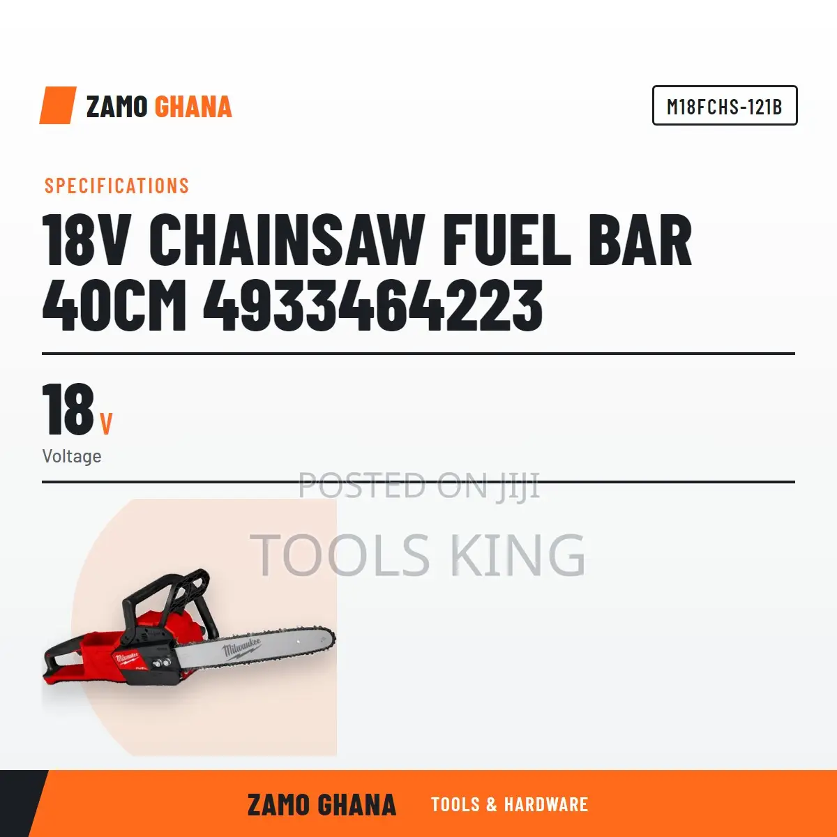 18V Chainsaw Fuel Bar 40Cm - M18fchs-121b