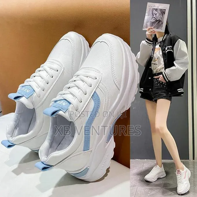 Trendy Ladies Causal White Shoes