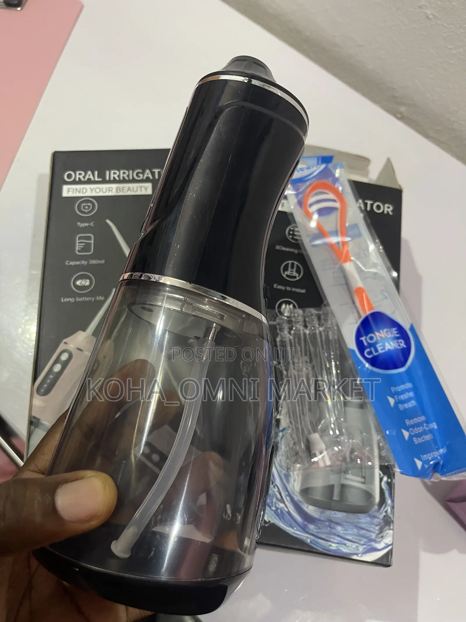 380ml Capacity Oral Irrigator+ Free Tongue Scrapper