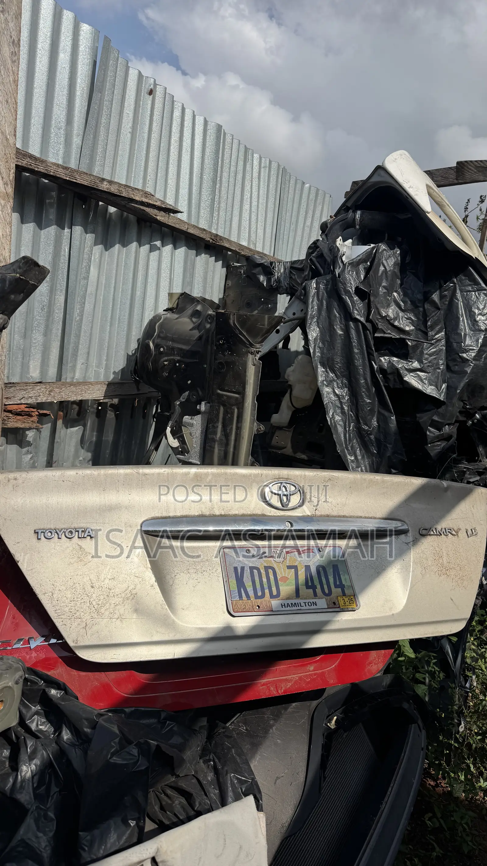 Camry 2001,2002,2003,2004,2005,2006,2007 Boot / Tailgate Complete