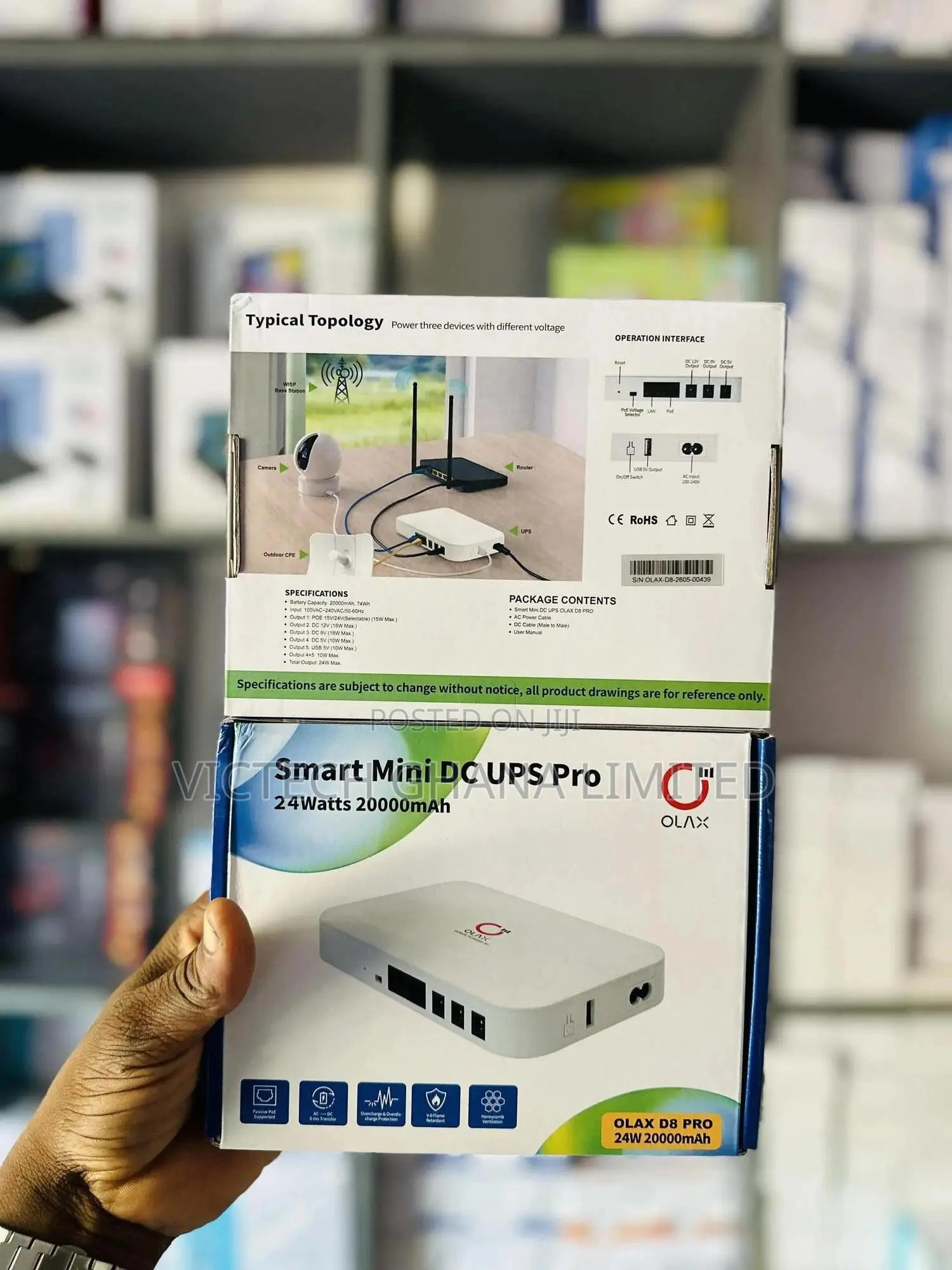 Olax D8 Pro Smart Mini Dc Ups