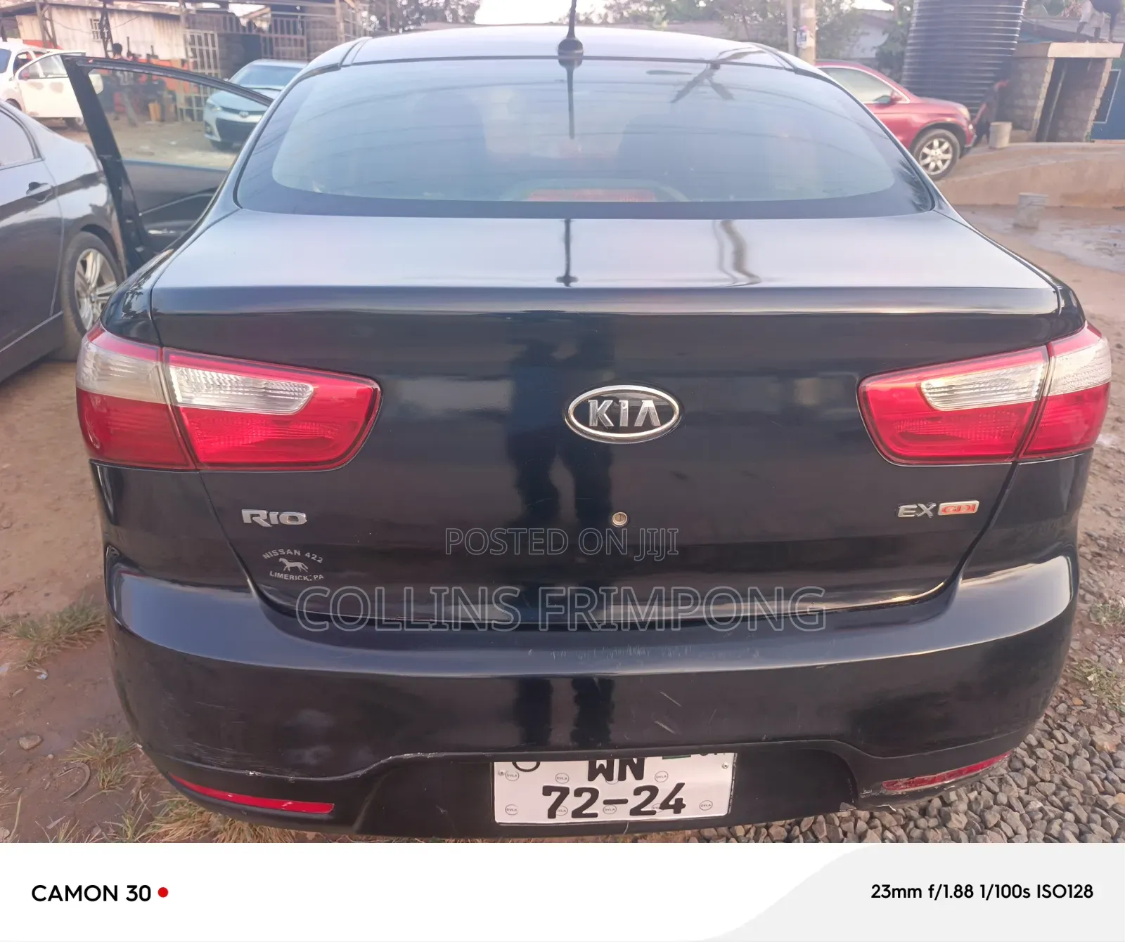 Kia Rio Base 4dr Sedan (1.6L 4cyl 5M) 2011 Black