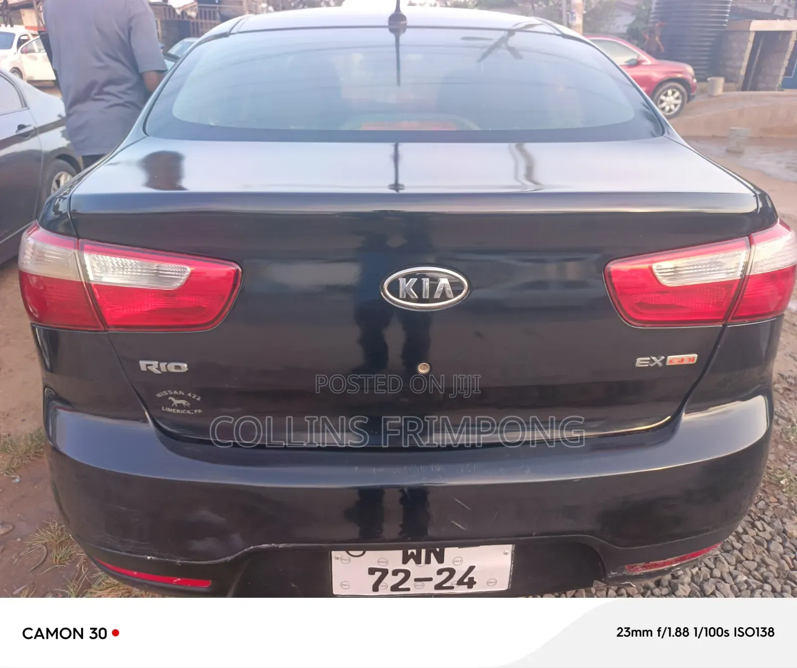 Kia Rio Base 4dr Sedan (1.6L 4cyl 5M) 2011 Black