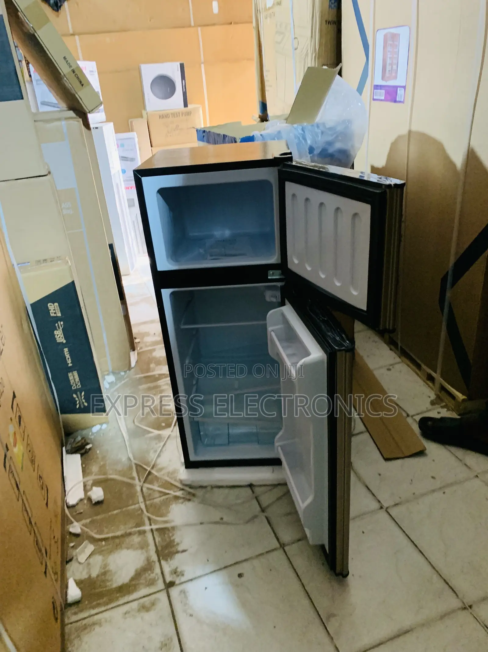 Nasco NASF2-13FL 112L Double Door Top Freezer Refrigerator